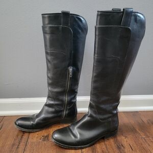 Frye Melissa Boots Leather Tall Riding Boot Inside Zip Size 8B